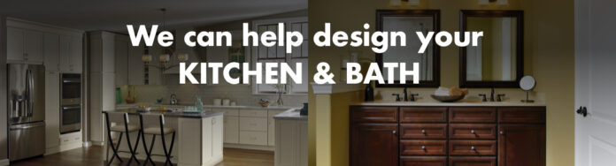 Hong Ye Hardware poster saying we can help you design your kitchen
