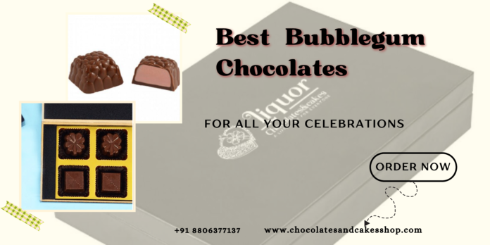 bubblegum chocolates from Chocolates and Cakes Shop
